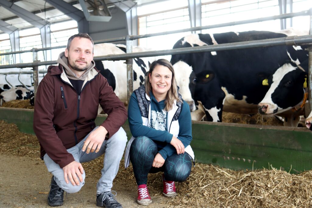 Ing. Jan Kulík se zootechničkou Ing. Kristýnou Pačesovou