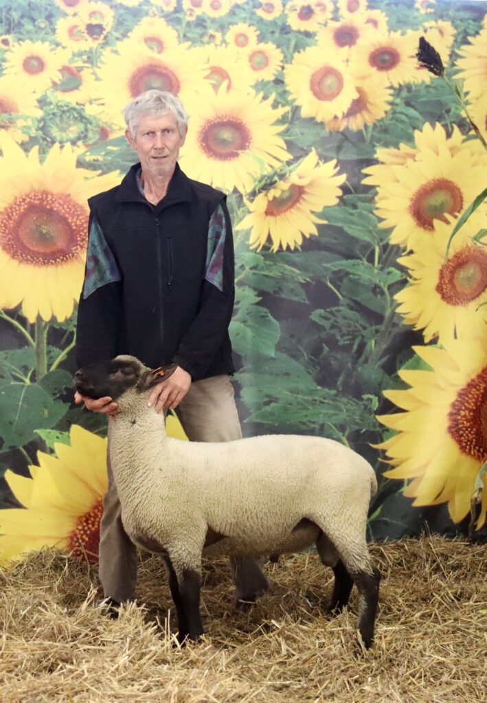 Martin Neuwirth se šampiónem elitního nákupního trhu ovcí plemene clun forest