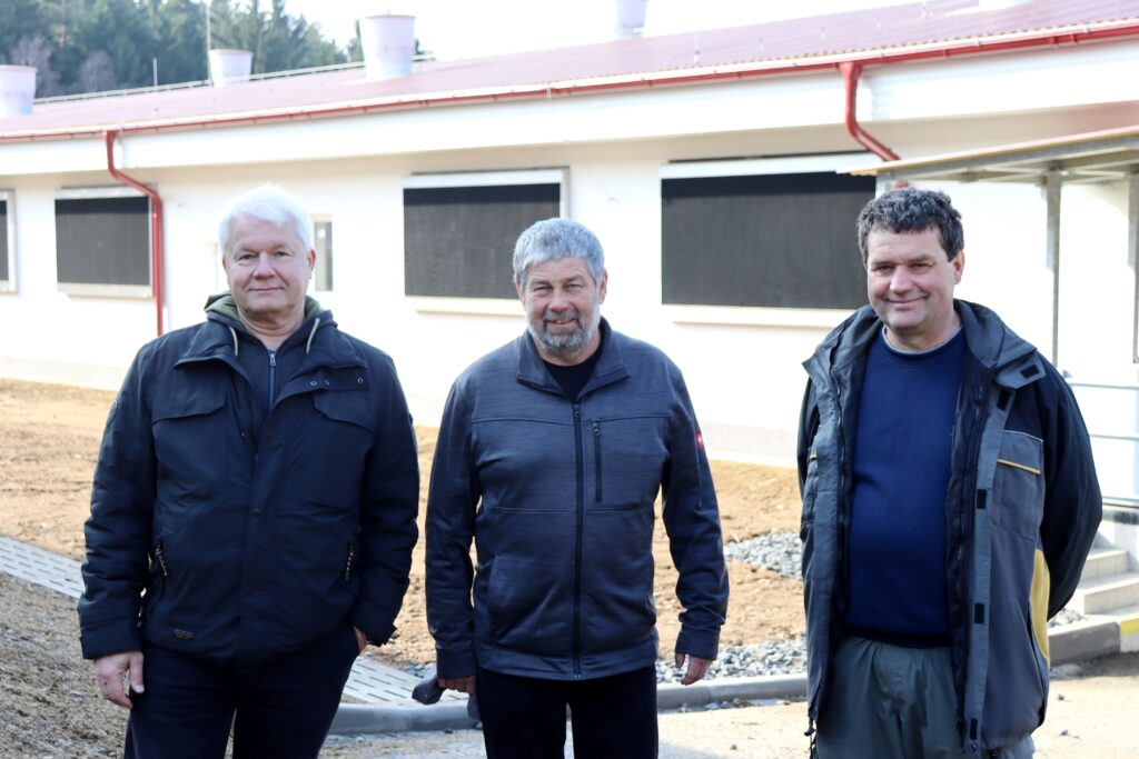 Obchodní ředitel společnosti BDTech a. s., Ing. Tomáš Baloun s Pavlem Bohůnkem a Zbyňkem Motlem (zleva)